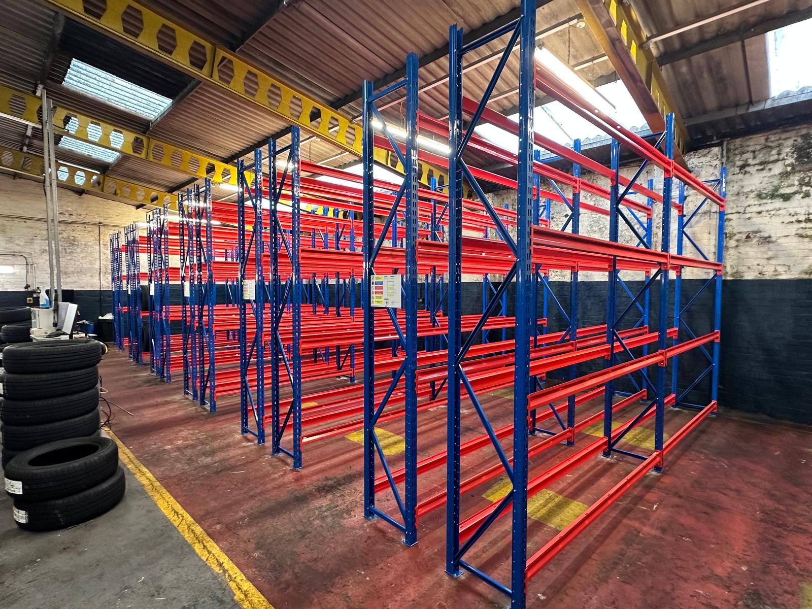 Replacing an old tyre racking system
